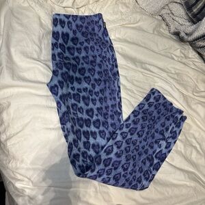 Moschino Blue Animal Print trousers